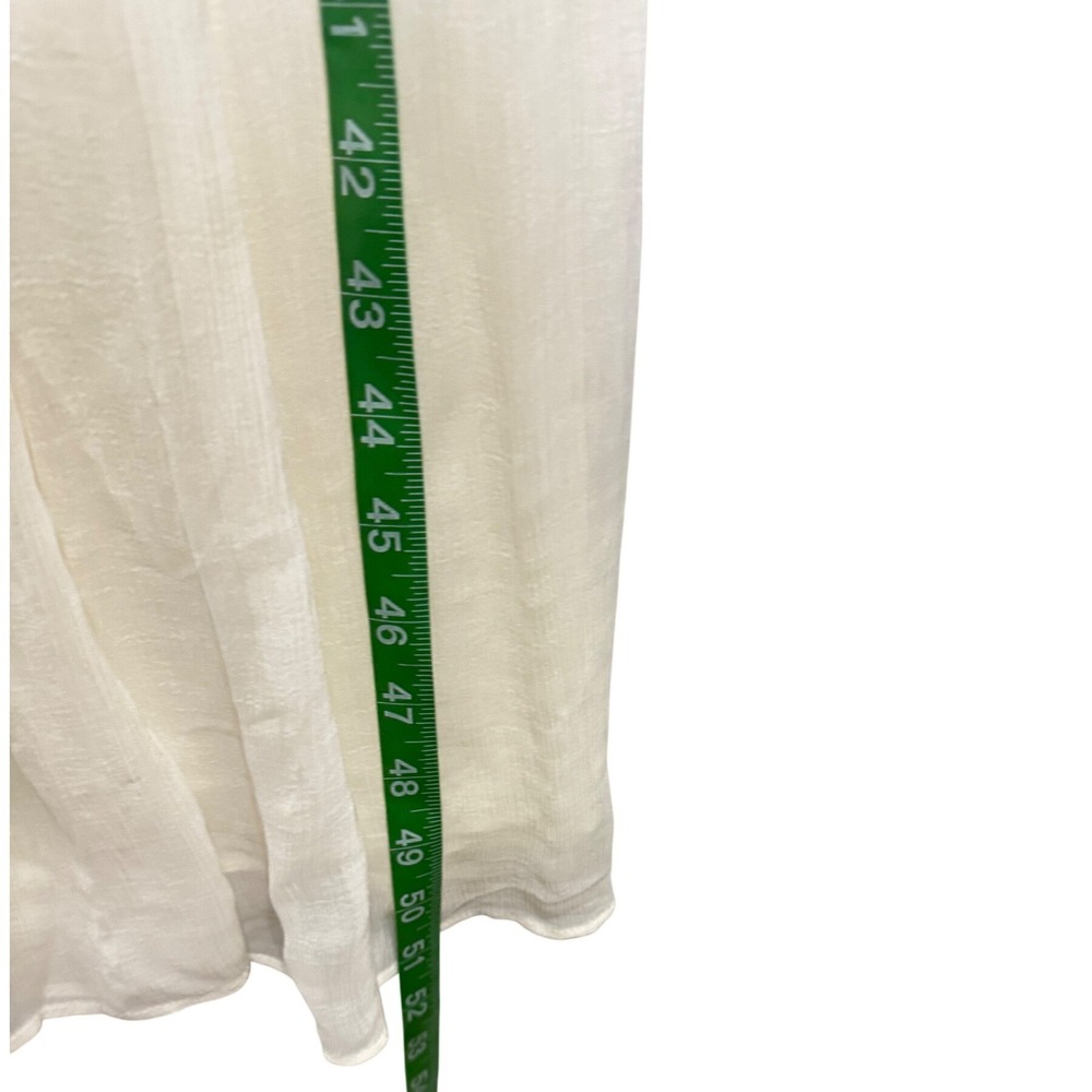 Zara ZW Collection Embroidered Combination Dress Ecru Lace‎ Midi Womens Medium - Picture 10 of 12